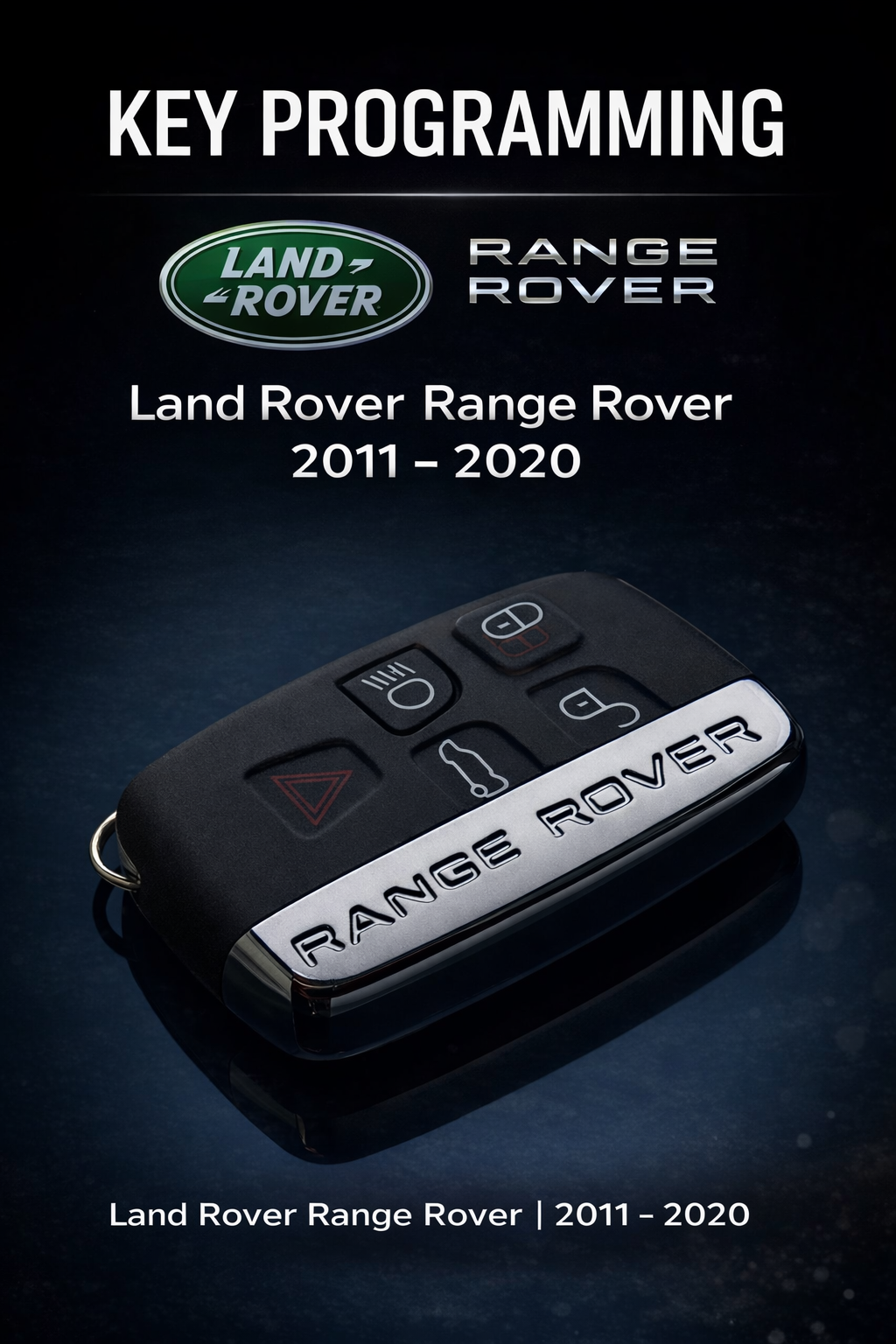 Land rover range rover key programming 2011-2020 all key lost or add key