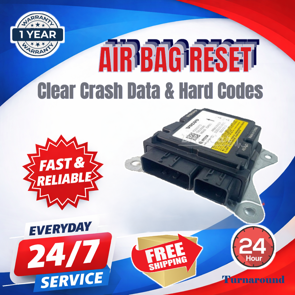 Airbag Module Reset & Repair for ALL Volvo  SRS -Crash Data Clear Service