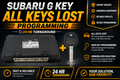 2012 -2019 Subaru Mail-In G-Chip Key Programming 2x keys