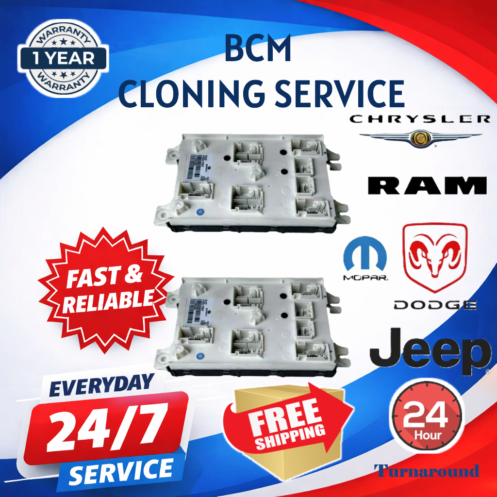 🚙 PROGRAMMING CLONE SERVICE BCM BCU CHRYSLER DODGE JEEP RAM 2011-2024 🚙