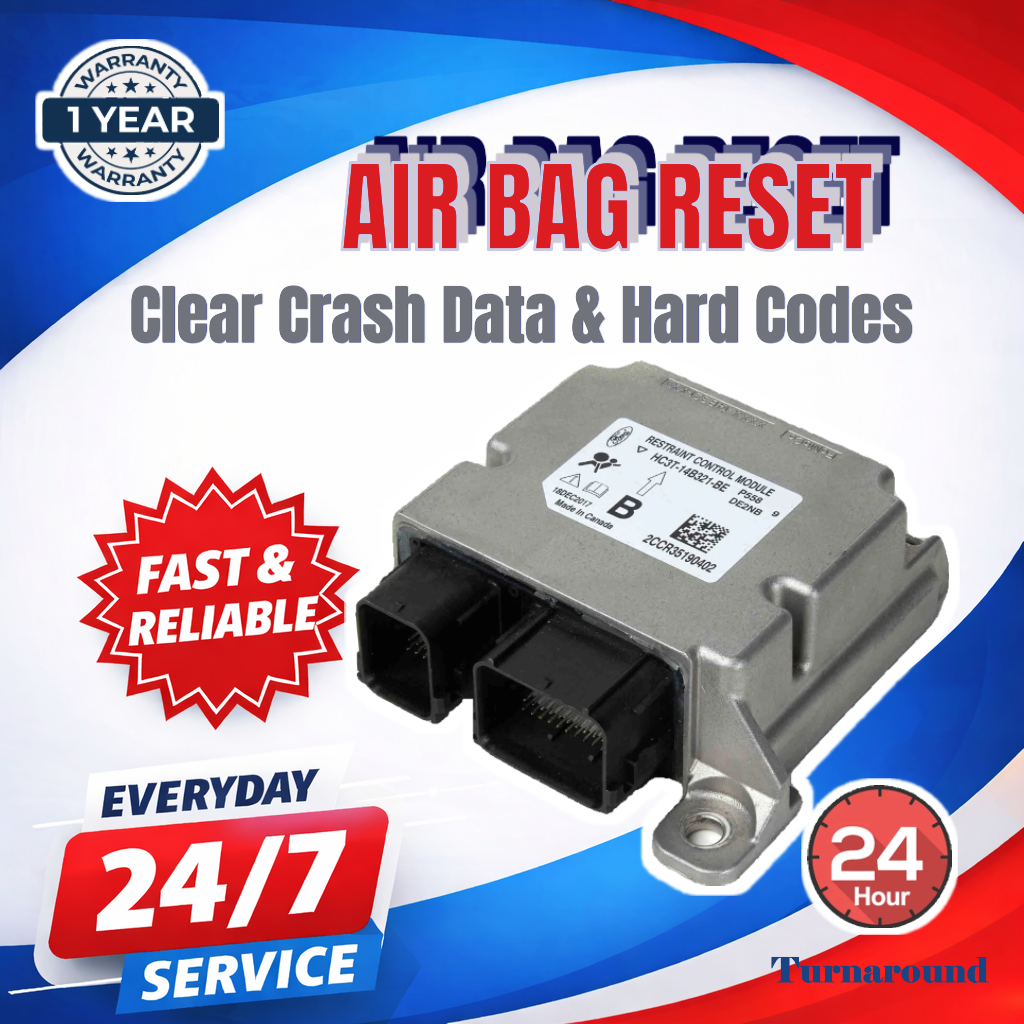 FITS ALL FORD F150 F250 F350 AIRBAG MODULE RESET CRASH CODE CLEAR RESET SERVICE+