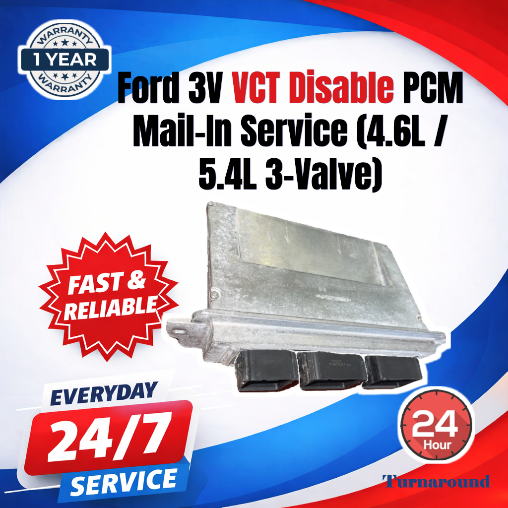 Mustang 3V VCT Disable PCM Mail-In Service