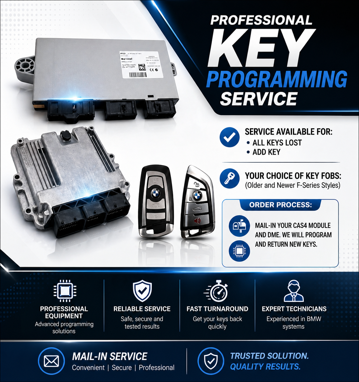 BMW FEM Key Fob + Programming Service