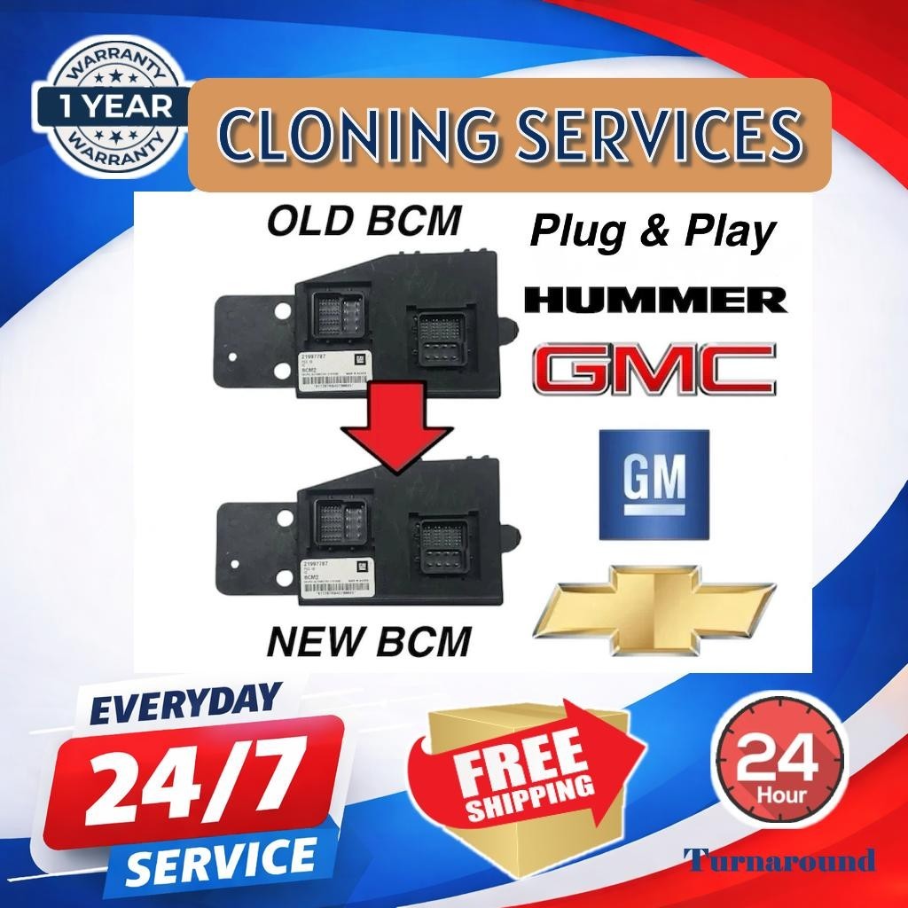 2008-2012 Chevy GMC Hummer BCM Body Control Module Clone Service Programming